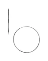 Argento Vivo Large Endless Large Hoop Earrings In Gold-plated Sterling Silver In Silver
