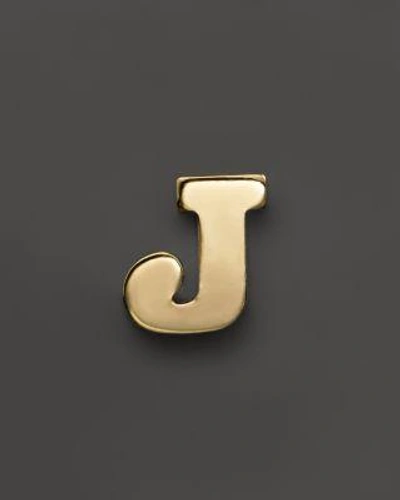 Zoë Chicco 14k Yellow Gold Single Initial Stud Earring In J