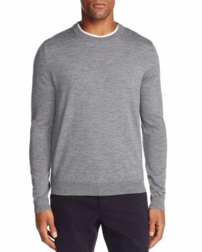 The Men's Store At Bloomingdale's Merino Wool Crewneck Sweater - 100% Exclusive In Medium Gray
