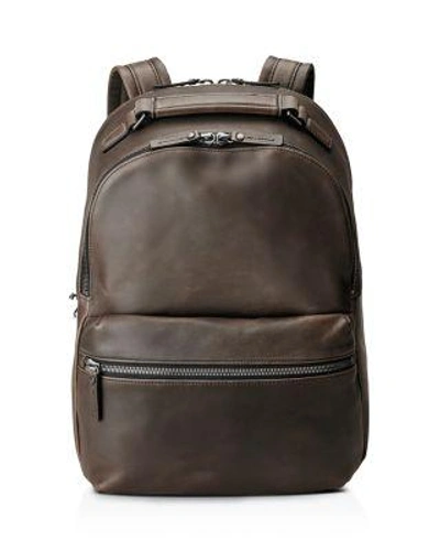 Shinola Men's Runwell Leather Backpack In Charcoal
