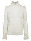 PHILOSOPHY DI LORENZO SERAFINI PHILOSOPHY DI LORENZO SERAFINI LACE DETAIL BLOUSE,22I7V02195724 555