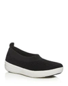 Fitflop Uberknit Slip-on Sneaker In Black