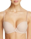 On Gossamer Next To Nothing Underwire Demi Plunge Bra In Champagne