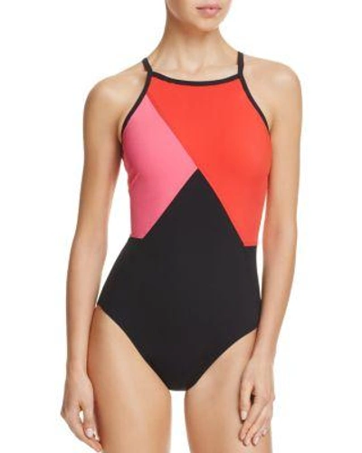 Amoressa Solitaire Tatiana One Piece Swimsuit In Bash Red