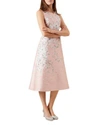 Hobbs London Julietta Printed Midi Dress In Blossom Pink Multi