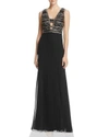 ADRIANNA PAPELL BEADED-BODICE GOWN,AP1E201342
