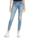 MOTHER THE PIXIE FRAY SKINNY JEANS IN LOSING CONTROL,1811-360