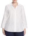 FOXCROFT PLUS TAYLOR BLOUSE,154552