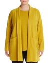 Eileen Fisher Open Front Wool Jacket In Mused
