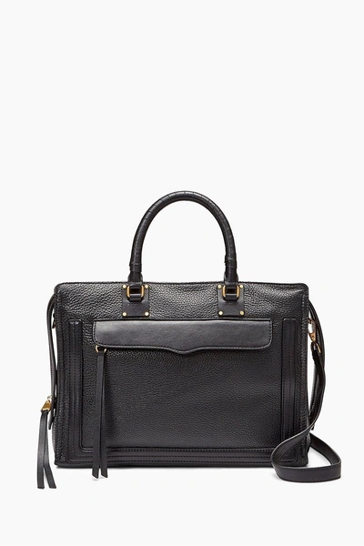 Rebecca Minkoff Large Bree Leather Satchel - Black