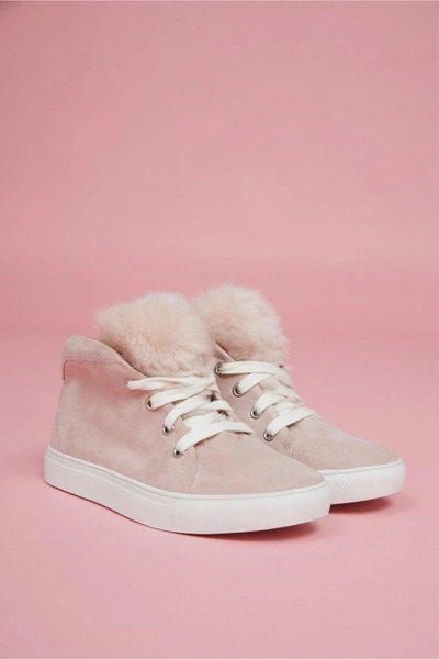 Jaggar Booted Sneaker In Pale Pink