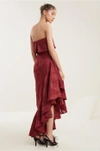 C/meo Collective Ember Gown In Ruby