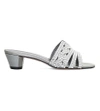 GINA Galaxy metallic-leather heeled sandals