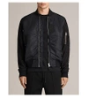ALLSAINTS BATE SHELL AND LEATHER JACKET
