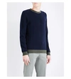PAUL SMITH Contrasting-trims knitted wool jumper