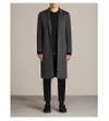 ALLSAINTS Bradford marl-pattern wool and silk-blend coat