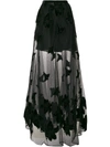 ELIE SAAB lace A-line maxi skirt,917612486169