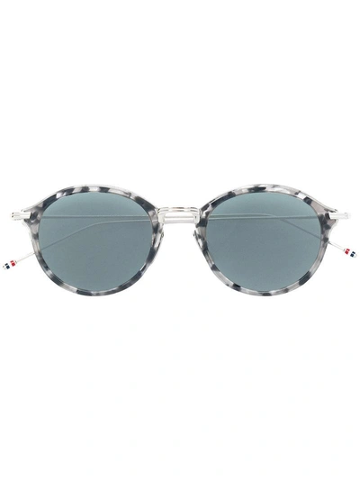 Thom Browne Round Tortoiseshell Sunglasses In Grey