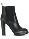 SERGIO ROSSI SERGIO ROSSI ZIP EMBELLISHED ANKLE BOOTS - BLACK,A79620MMVG0212265769
