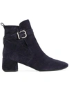 TOD'S TOD'S BUCKLE STRAP ANKLE BOOTS - BLUE,XXW20A0V650BYEU82412410412