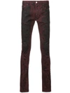 FAGASSENT FAGASSENT FADED SKINNY JEANS - RED,RED001R200112487028