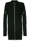 FAGASSENT FAGASSENT ZIPPED SWEATSHIRT - BLACK,SPL12487017