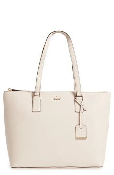 Kate Spade Cameron Street Lucie Leather Tote Bag In Tusk