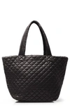 Mz Wallace 'medium Metro' Quilted Oxford Nylon Tote - Purple In Damson