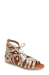 Gentle Souls By Kenneth Cole Break My Heart 3 Leather Sandal In Gold
