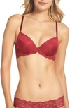 Calvin Klein Seductive Comfort Lace Demi Lift Convertible Bra In Intoxicate