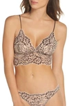 Cosabella Pret Longline Triangle Bralette In Brown