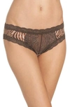 Natori Feathers Hipster Briefs In Natural Zebra Print
