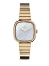 SHINOLA Eppie Sneed Mother-Of-Pearl & PVD Gold Bracelet Watch