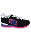 ATLANTIC STARS STARS PANELED SNEAKERS,VEGA NNF 62B BLACK