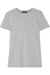 Atm Anthony Thomas Melillo Schoolboy Slub Supima Cotton-blend Jersey T-shirt In Light Gray