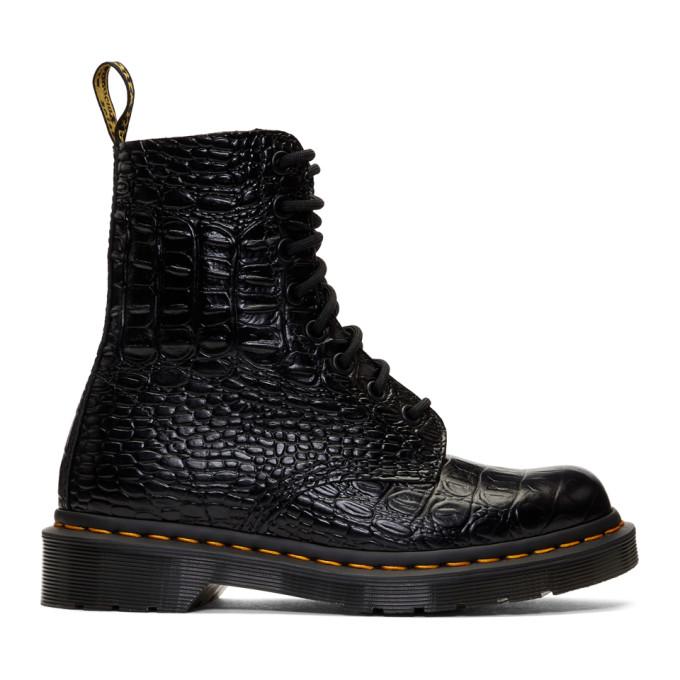 dr martens pascal croc black