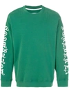 ADAPTATION printed sleeve sweatshirt,AM621CN0305612498084