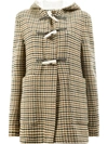 WALES BONNER WALES BONNER HOUNDSTOOTH DUFFLE COAT - MULTICOLOUR,AW17102B12366373
