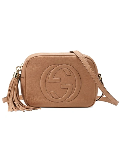 Gucci Soho Small Leather Disco Bag In Neutrals