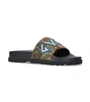 GUCCI PURSUIT TREK ROMAN SLIDES, GREEN, UK 8,P000000000005625163