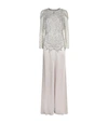 JENNY PACKHAM Embroidered Overlay Gown,P000000000005740217