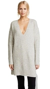 Free People Heart It Laces Sweater In Grey