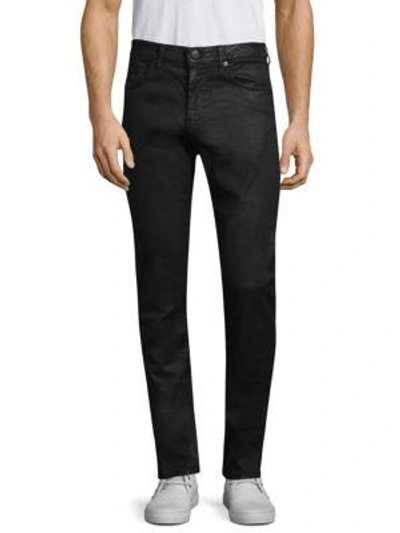 J Brand Tyler Slim Fit Coated Jeans In Abalone