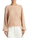 SEE BY CHLOÉ Lace-Trim Wool Blend Pullover
