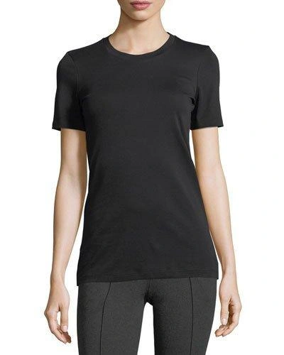 Theory Johanna Crewneck Classic Tee In Black