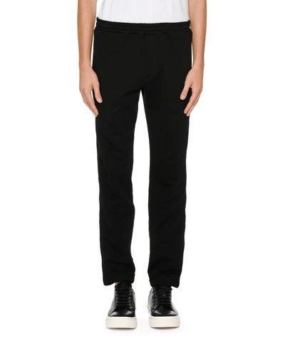 Alexander Mcqueen Tuxedo Trousers W/ Wide Satin Stripes In Black