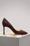 JIMMY CHOO ROMY 85 PUMPS,ROMY85/SUE/BURGUNDY