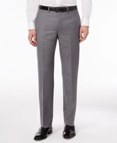 Calvin Klein Men's Slim-fit Performance Dress Pants In Medium Grey
