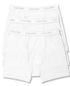 Calvin Klein Men's 3-pack Cotton Classics Boxer Briefs Underwear In White