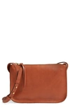 Madewell The Flap Convertible Crossbody Bag In Dark Toffee